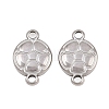 304 Stainless Steel Sports Ball Links Connector Charms STAS-Z203-10P-01-1