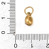 Birthstone 304 Stainless Steel Rhinestone Pendants STAS-L312-02G-02-3