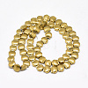 Electroplate Non-magnetic Synthetic Hematite Beads Strands G-T061-51-3