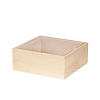 1Pc Wooden Storage Boxes WOCR-DJ0001-02B-1