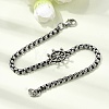 304 Stainless Steel Link Bracelets STAS-H263-28AS-4