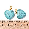 Synthetic Turquoise Pendants G-I311-A33-G-3