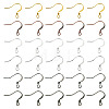 60Pcs 6 Colors Brass French Earring Hooks KK-TADJ0001-10-1