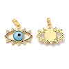 Rack Plating Brass Micro Pave Colorful Cubic Zirconia Pendants LAMP-A153-03G-M-2