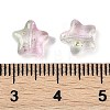 Transparent Spray Painted Frosted Glass Beads GLAA-NH0003-01A-3