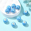 Glazed Porcelain Beads X-PORC-D001-8mm-12-5