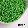Opaque 6/0 Glass Seed Beads SEED-I013-4mm-RR47-1