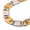 304 Stainless Steel Mariner Link Chain Bracelets BJEW-B078-58GP-2