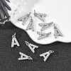 SHEGRACE Brass Micro Pave Clear Cubic Zirconia Pendants XGRQ29980-394P-A-4