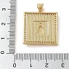 Brass Micro Pave Cubic Zirconia Pendants KK-I712-52G-03-3