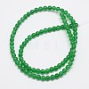 Natural & Dyed Malaysia Jade Bead Strands G-A146-4mm-A06-2