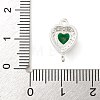 Brass Pave Cubic Zirconia Connector Charms KK-Z072-06S-04-3