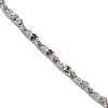 10Pcs 304 Stainless Steel Serpentine Chain Necklaces Set NJEW-K254-01P-2