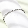 3MM 304 Stainless Steel Twisted Oval Link Chain Bracelets for Man and Women SA-CBAB767-17A-P-3