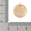 Brass with Clear Cubic Zirconia Pendants KK-N256-24H-G-3