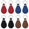 8Pcs 4 Colors PU Leather Pendant Keychain FIND-FH0007-87-1