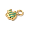 Ion Plating(IP) 304 Stainless Steel Enamel Charms STAS-G351-05G-3