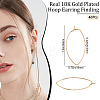 40Pcs Brass Hoop Earrings Findings KK-BBC0002-42-2