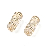 Metal Enlaced Transparent Acrylic Beads MACR-M045-06-2