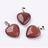 Synthetic Goldstone Pendants G-G956-B15-FF-1