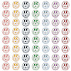 200Pcs 2-Hole Resin Buttons BUTT-TA0001-60A-2