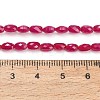 Lab Grown Red Corundum Beads Strands GG-CBAC488-01A-5