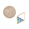 MIYUKI Glass Seed Beaded Rhombus Pendants PALLOY-MZ01175-01-2
