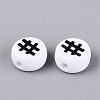 Opaque Acrylic Beads SACR-Q001-10B-3