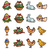 40Pcs 8 Styles Easter Polyester Cloth Sew On Ornament Accessories PATC-TA0001-62-2