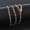 2.5MM Brass Figaro Chain Necklaces for Women KK-CBA4FD4-11G-3