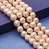 Natural Cultured Freshwater Pearl Beads Strands PEAR-P060-24B-01-1