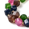 Natural Quartz Dyed Beads Strands G-U023-A02-11-4
