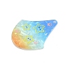 Marine Organism Series Fan Shape Acrylic Pendants OACR-Q101-03D-2