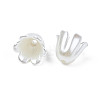 ABS Plastic Imitation Pearl Flower Bead Caps X-KY-T023-036-5