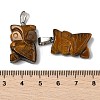 Natural Tiger Eye Pendants G-B127-09P-10-4