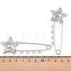 Starfish 304 Stainless Steel Safety Pins Brooch Findings SA-CBA098D-16E-P04-3