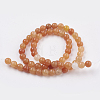 Natural Red Aventurine Beads Strands GSR6mmC023-2