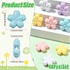 40Pcs 5 Colors Opaque Acrylic Beads OACR-FS0002-85-4