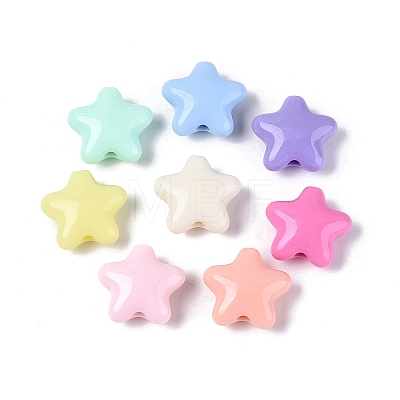 Opaque Plastic Beads KY-N025-31-1