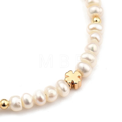 Natural Cultured Freshwater Pearl Beaded Bracelets BJEW-JB05386-1