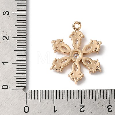 Brass Micro Pave Cubic Zirconia Pendants KK-C062-086G-1