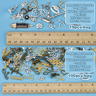 Medical Equipment Theme DIY Jewelry Making Findings Kits FIND-PH0038-30-1