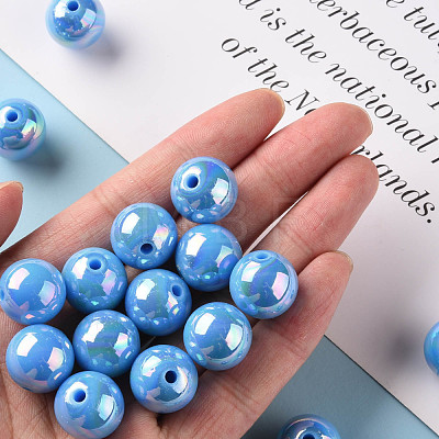 Opaque Acrylic Beads MACR-S370-D16mm-8-1