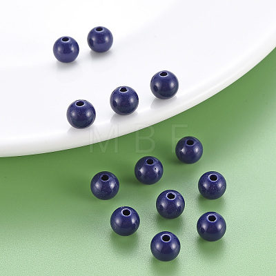 Opaque Acrylic Beads X-MACR-S370-C8mm-A19-1