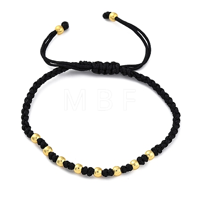 Polyester Cord Braided Bead Bracelets for Women BJEW-L698-03G-01-1