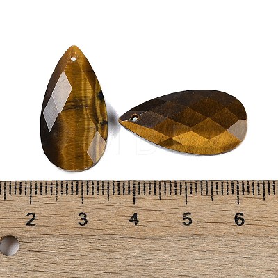 Natural Tiger Eye Pendants G-C140-05F-1