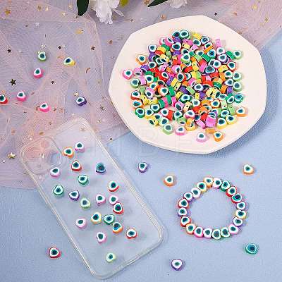 240Pcs 8 Colors Handmade Polymer Clay Beads CLAY-CJ0001-51-1