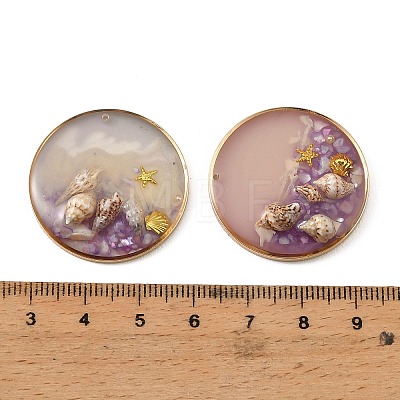 Brass & Resin Pendants KK-H276-01KCG-01-1