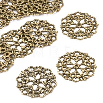 Tibetan Style Filigree Joiners Links TIBE-A11623-AB-FF-1