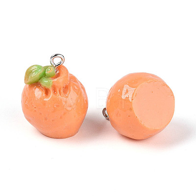 Opaque Resin Pendants RESI-N050-18P-1